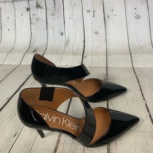 Calvin Klein Gella Patent Black Size 10